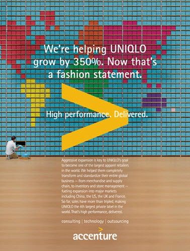 Accenture advertising Brand Positioning, Brand Campaign, B2b Marketing, Information Design, Print Advertising, Ad Campaign, Ad Design, Uniqlo, Key