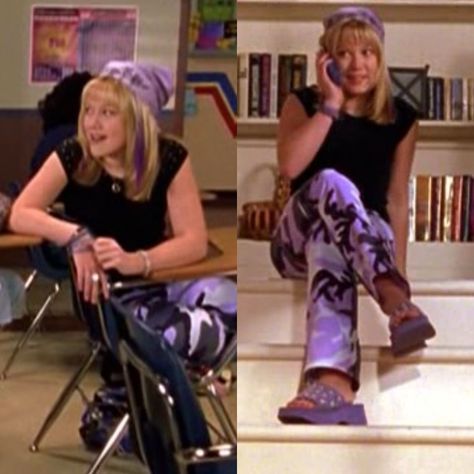 Lizzy Mcguire Iconic Outfits, Lizzie Mcguire Miranda, Lizzie Mcguire Aesthetic, Lizzie Mcguire Outfits, Disney Core, Bday Vibes, 2000s Disney, Thrift Board, 90s 2000s Fashion