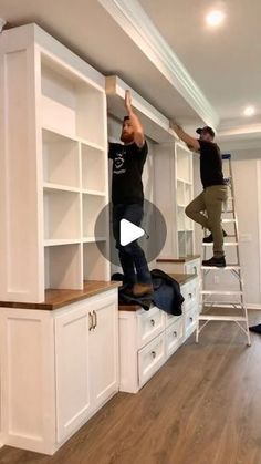 How To Build Built In Entertainment Center, Tv Build Out, Build Your Own Entertainment Center, Diy Cabinet Entertainment Center, Ikea Hacks For Living Room, Decorative Cabinets Living Room, Diy Bookshelf Wall Living Room, Entertainment Center Built In, Builtin Entertainment Wall