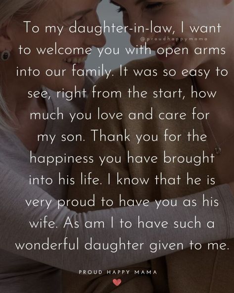 50+ BEST Daughter In Law Quotes And Sayings [With Images] Mother In Law To Daughter In Law Quotes, Sons Wedding Day Quotes Mothers, Soon To Be Daughter In Law Quotes, Letter To My Daughter In Law To Be, Son Getting Married Quotes Mothers, Welcome Daughter In Law To Family, To My Daughter In Law Quotes, Letter To My Soon To Be Daughter In Law, Welcome Daughter In Law To Family Speech