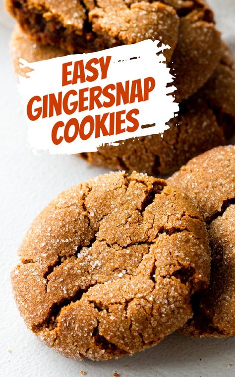 Chewy Gingersnaps, Mm Cookies, Chocolate Bourbon Cake, Soft Gingersnap Cookies, Gingersnap Cookies Chewy, Best Gingerbread Cookie Recipe, Seasonal Recipes Fall, Ginger Snap Cookies Recipe, Best Gingerbread Cookies