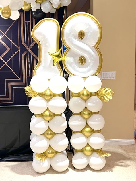 Number Balloon Columns, Balloon Marquee, Balloons Number, Balloon Business, Balloons Decorations, Balloon Arches, Balloon Columns, Balloon Flowers, Balloon Decor