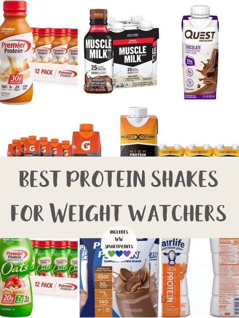 Weight Watchers Protein, Weight Watchers Shakes, Atkins Protein Shake, Low Calorie Protein Shake, Low Points Weight Watchers, Weight Watchers Food Points, Weight Watcher Smoothies, Low Calorie Protein, Best Protein Shakes