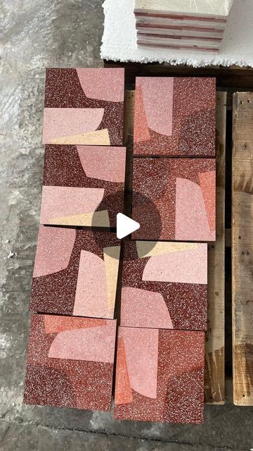 355K views · 9.3K likes | concrete collaborative on Instagram: "confidence 🍒 //

new tiles via @alexproba inspired by Italian cured meats and architectural finishes from her travels to Italy! So rad 〰️ meet Aurora terrazzo in red and pink and follow the satisfying process from our cement tile factory

launching dec 28th!" Concrete Collaborative, Architectural Finishes, Trough Sink, Primary Bathroom, Soaker Tub, Brass Fixtures, Guest Bathrooms, Cured Meats, Cement Tile