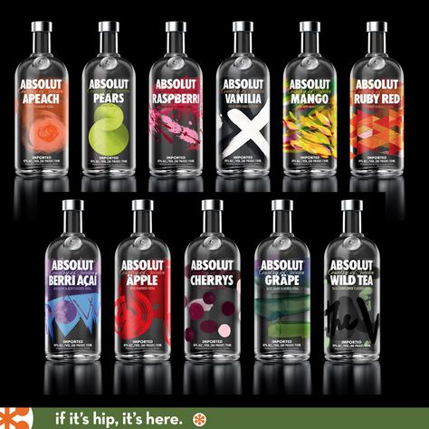 Essen, Alcohol Drink Recipes, Vodka Bottle Design, Absolut Mango, Absolut Citron, Pretty Alcoholic Drinks, Absolut Vodka, Alcohol Bottles, Mixed Drinks Recipes