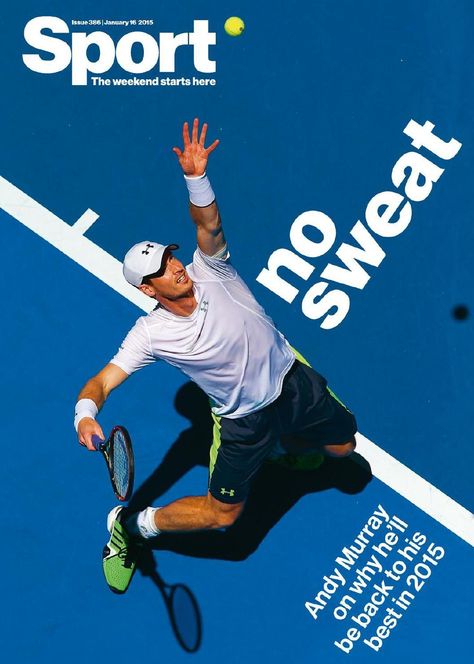 Sports Creative Ads, Sport Ads, Sports Magazine Covers, Magazine Sport, Tennis Magazine, Typography Magazine, Magazine Cover Ideas, Sport Magazine, Gym Poster