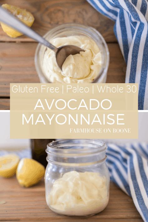 Avocado Mayo Recipe Avocado Mayonnaise Recipe, Easy Mayonnaise Recipe, Avocado Mayo Recipe, Honey Mustard Salad Dressing, Avocado Mayo, Homemade Mayonnaise Recipe, Farmhouse On Boone, Mayo Recipe, Healthy Avocado