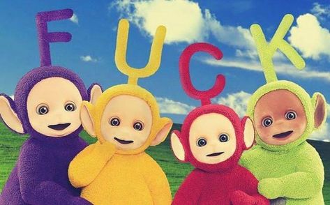 Teletubbies Cute, Teletubbies Wallpaper, Cute Laptop Wallpaper Aesthetic, Teletubbies Funny, Wallpaper Notebook, Cute Laptop Wallpaper, Wallpaper Laptop, Funny Wallpaper, F U