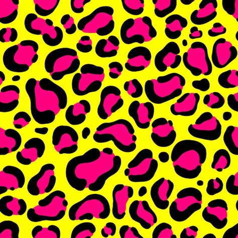 Seamless leopard pattern neon yellow and... | Premium Vector #Freepik #vector #pattern #animal #print #skin Leopard Print Room, Colorful Leopard Print, Leopard Print Wallpaper, Cheetah Print Wallpaper, Print Room Decor, Animal Print Background, Colorful Animal Print, Yellow Animals, Animal Print Wallpaper