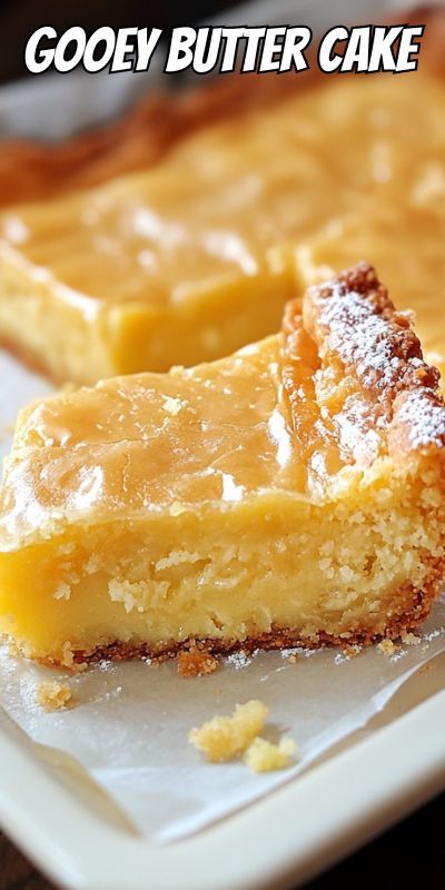 Looking for a simple yet delicious dessert? This classic Gooey Butter Cake is rich, buttery, and incredibly easy to make. With a soft cake base and creamy top layer, it’s perfect for any occasion. Made with just a few pantry staples, this recipe is a must-try for fans of sweet, melt-in-your-mouth treats. Get the recipe now for your next family gathering or special event! Easy Gooey Butter Cake Recipe, Rich Butter Cake Recipe, Dense Cake, Easy Thanksgiving Dessert Recipes, Peanut Butter Oatmeal Chocolate Chip, Peanut Butter Oatmeal Chocolate Chip Cookies, Gooey Cake, Easy Biscuit Recipe, Soft Cake