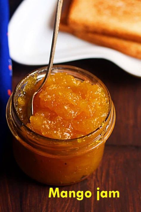 Homemade Mango Jam (Mango Preserves) Homemade Waffles Recipe, Mango Jam Recipe, Recipes Waffles, Waffle Ideas, Fruit Jam Recipes, Mango Jelly, Mango Jam, Waffle Maker Recipes, Jam Recipes Homemade