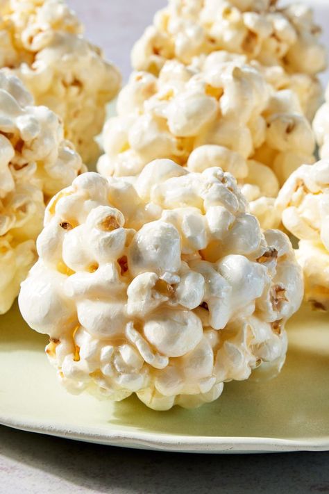 Best Ever Popcorn Balls Popcorn Ball Recipes Easy, Old Time Popcorn Balls, Recipe For Popcorn Balls, Chewy Popcorn Balls Recipe, Old Fashion Popcorn Balls Recipe, Mini Popcorn Balls, Vegan Popcorn Balls, Diy Popcorn Balls, Healthy Popcorn Balls