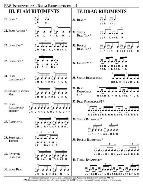 Daily Rudiments — Not So Modern Drummer Drum Rudiments, Drum Notes, Drum Patterns, Drums Sheet, Drum Sheet Music, Drum Music, Hand Drum, Band Nerd, Drum Lessons