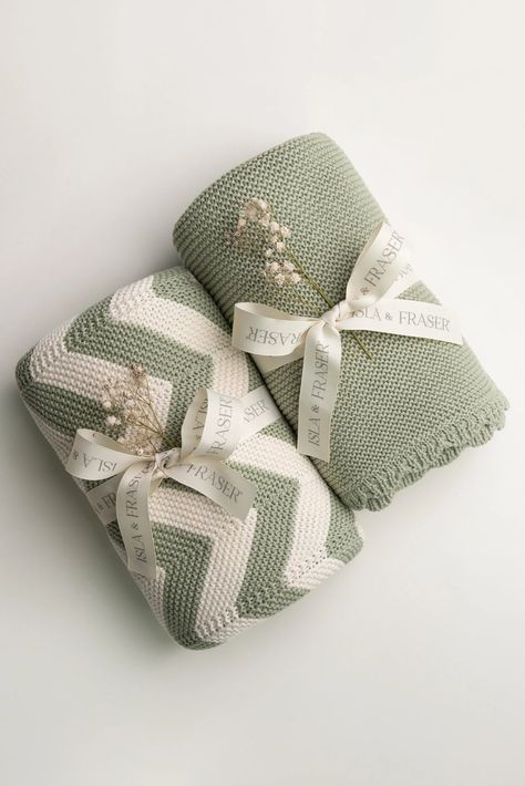 Isla & Fraser - Shop All: Our Award-Winning Organic Cotton Baby Knits Green Nursery Boy, Green Baby Blanket, Best Baby Blankets, Baby Room Organization, Baby Knitwear, Cotton Baby Blankets, Best Baby Gifts, Baby Knits, Crochet Table Runner