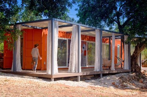 Container Art Studio, Shipping Container Art, Container Company, Container Art, Tiny Container House, Cargo Container Homes, Container Cabin, Homes Ideas, Simple Interior Design