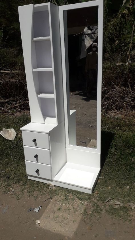 Dressing table with mirror Portable Dressing Table, Small Dressing Table Design, Dresing Tebal Design Modern New Model, Dressing Mirror Ideas, Dressing Mirror Design, Dressing Tables With Mirror, Dressing Table Design Bedrooms, Dressing Mirror Designs, Bedroom Makeup Table