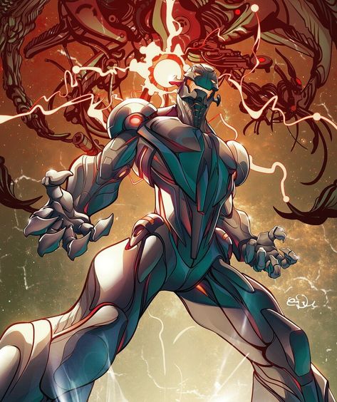 Ultron Comic, Marvel Legion, Sci Fi Outfit, Pokemon Zoroark, Ultron Marvel, Marvel Characters Art, Marvel Villains, Marvel Fan Art, Marvel Comic Character