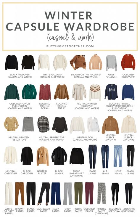 Winter Capsule Wardrobe for Casual and Work Black Leggings Outfit Fall, Capsule Wardrobe List, Workwear Capsule Wardrobe, Workwear Capsule, Capsule Wardrobe Casual, Capsule Wardrobe Women, Leggings Outfit Fall, Pants Outfit Fall, Capsule Wardrobe Essentials