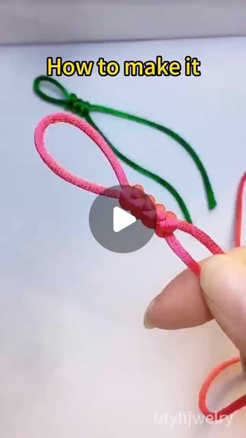 2 Thread Bracelet, Two Thread Bracelet, Easy Slip Knot, Thread Knot Bracelet, How To Make Knots, Diy Bracelets Patterns Tutorials, Bracelet From Thread, Bracelet Making Tutorial Thread, Bracelet Knots Tutorial