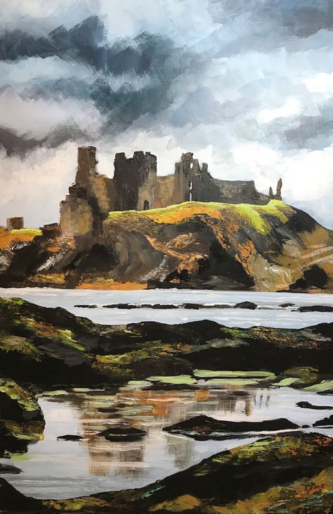 https://flic.kr/p/2jKRCSz | Tantallon Castle | 20 x 30 ins., painted Sept 2020 Landscape Paintings Scotland, Scotland Oil Painting, Scotland Painting Acrylic, Scotland Art Painting, Castle Landscape Painting, Scottish Paintings Landscapes, Scottish Landscape Art, Scottish Highlands Painting, Paintings Of Castles