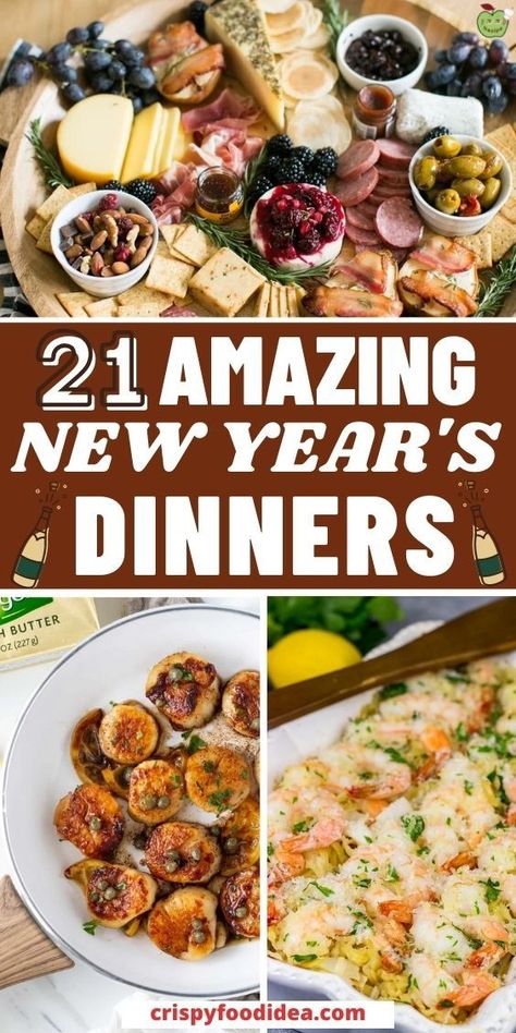 New Years Dinner Ideas, New Year Home Decor Ideas, New Years Ideas, New Year Ideas, Nye Food, New Years Eve Party Ideas Food, New Year Home Decor, Nye Dinner, New Year's Eve Appetizers