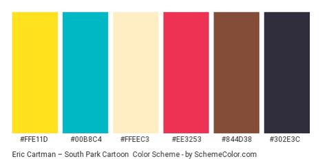 Cartoon Chocolate, Brown Cartoon, Surprise Images, Hexadecimal Color, Brown Color Schemes, Eric Cartman, Colors Palette, Light Blue Green, Flag Colors