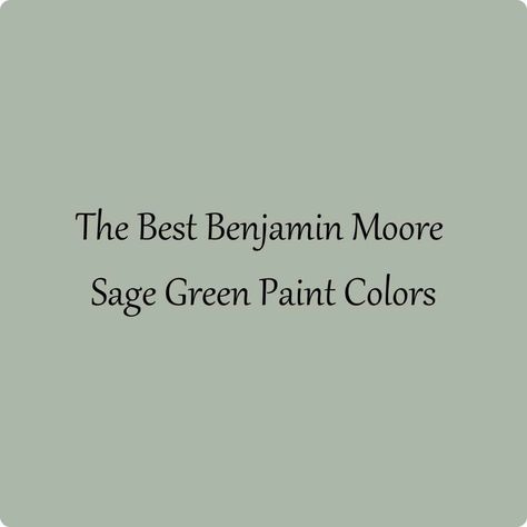 The 9 Best Benjamin Moore Sage Green Paint Colors Benjamin Moore Sage Tint 458, Green Cabinets Benjamin Moore, Save Green Paint Colors, Sage Bedroom Paint Colors, New Green Paint Colors, Green Paint Colours For Bedroom, Desert Green Benjamin Moore, Benjamin Moore Greens For Kitchen, Sage Green Paint For Bedroom