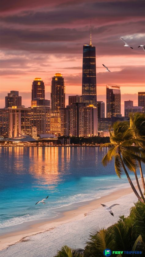 Soaking in the breathtaking views of Miami! 🌴🌞 The city never ceases to amaze with its vibrant energy and stunning scenery. #MiamiMagic #ParadiseFound #miami #miamilife #beautyfulview #view #travel Port Of Miami, Miami Hotel Aesthetic, Miami Honeymoon, Beach City Aesthetic, Miami Florida Aesthetic, America Scenery, Miami Beach Aesthetic, Aesthetic Miami, Miami Wallpaper