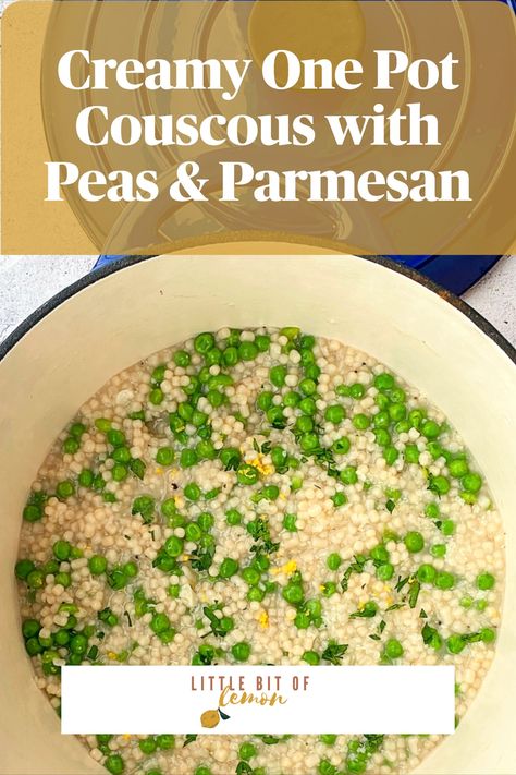 Couscous With Peas, Couscous Recipes Pearl, Pearled Couscous Recipes, Pearl Couscous Recipes, Vege Dishes, Lemon Parmesan Pasta, Easy Vegetable Recipes, Pearl Couscous, Doing Dishes