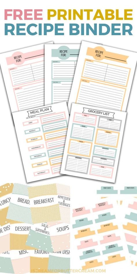 Recipe Binder Printables, Menu Planning Printable, Diy Recipe Binder, Binder Printables Free, Scrapbook Recipe Book, Recipe Folder, Homemade Recipe Books, Recipe Cards Printable Free, Recipe Book Design