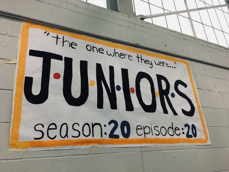 Basketball Campaign Posters, Juniors Vs Seniors Posters, Incoming Freshman Posters, Highschool Class Themes, Junior Class Spirit Posters, Juniors Poster High Schools, Junior Year High School Banners, Welcome Back Posters High School, Freshmen Poster Ideas