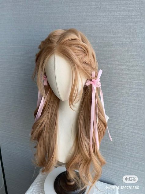 Cutesie Hairstyles, Princess Hairstyles Aesthetic, Hair Claim, Blone Hair, Hair Y2k, Korean Hair Color, Hair Style Korea, Hair Inspiration Long, Kpop Hair