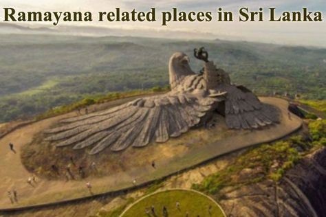 10 Ramayana Places In Sri Lanka You Can Visit https://www.ritiriwaz.com/10-ramayana-places-in-sri-lanka-you-can-visit/ #Ramayana #Srilanka #ramayan #Ramayan_TheGloryOfIndia #Lakshman #shreeram #shriram #Hanuman #JaiShreeRam Mythical Birds, Theme Nature, Thiruvananthapuram, Kerala Tourism, Bird Statues, Kerala India, Bird Sculpture, Tourist Places, Paintball