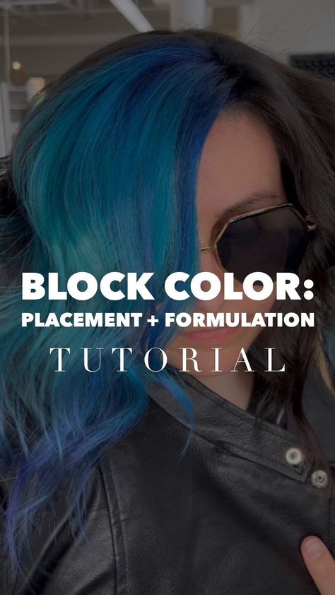 emchenhair on Instagram: 2 back to back processes: #colorblockhair followed by #colormelting. 4.5 hours total. Details below👇 𝗙𝗜𝗥𝗦𝗧 𝗣𝗥𝗢𝗖𝗘𝗦𝗦: 𝗖𝗢𝗟𝗢𝗥 𝗕𝗟𝗢𝗖𝗞𝗜𝗡𝗚 🧱⁣ ⁣… Block Hair Colours, Color Blocking Placement Hair, Block Coloring Hair Techniques, Diy Color Block Hair, Diy Two Tone Hair Color, Low Maintenance Hair Color Ideas, Color Block Hair Placement, Color Blocking Short Hair, Color Blocking Hair Ideas