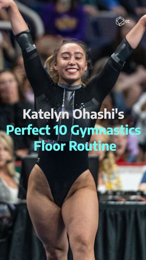 Katelyn Ohashi Video Floor, Gymnastics Floor Routine, Ucla College, Famous Gymnasts, Hips Workout, Black Athletes, Cowboy Nation, Team Usa Gymnastics, Katelyn Ohashi