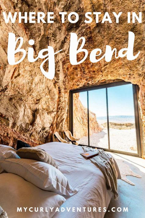 Big Bend National Park is the best place to stargaze in Texas, and what better way to stargaze than by sleeping in a luxurious suite inside an actual Texas cave surrounded by limitless sky? Lucky for you, there are several unique accommodations in Big Bend, so you have a lot of options, like a glamping bubble, an off-grid adobe dome, and a land yacht! This luxurious cave is also near the town of Terlingua, which has several things to do you can add to your Big Bend itinerary. Canyon Lake Texas Things To Do, Big Bend Itinerary, Big Bend National Park Lodging, Big Bend National Park Itinerary, Big Bend Texas, Texas Elopement Destinations, Texas Glamping, Texas Weekend Getaways, Big Bend National Park Texas