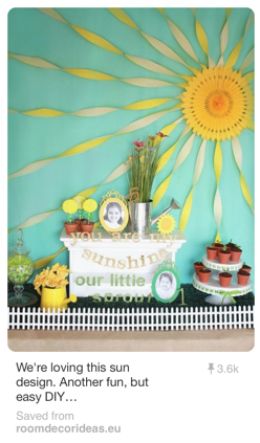 Sun Theme Decorations, Sunshine Photo Backdrop, Diy Sunshine Decorations, Diy Sun Decoration, Sun Backdrop, Sunshine Decor, Painting Tattoos, Sun Theme, Lila Party