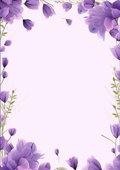 lavender floral corner frame with text Border Floral Design, Borders And Frames Flowers, Purple Design Wallpaper, Lavender Floral Background, Calligraphy Background Design, Lavender Backgrounds, Background For Calligraphy, Lavender Frame, Floral Background Design