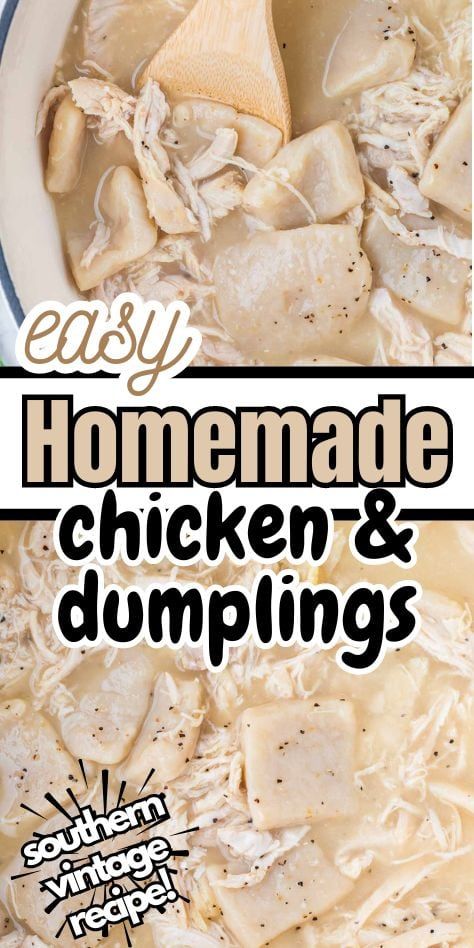 Best Chicken And Dumplings Recipe, The Best Chicken And Dumplings, Chicken And Dumplings From Scratch, Chicken And Dumplings Southern, Homemade Chicken And Dumplings Recipe, Dumplings From Scratch, Best Chicken And Dumplings, Easy Dinner Desserts, Chicken Dumplings Recipe