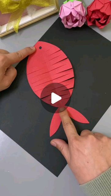 6,434 likes, 11 comments - paper_craft_ideas_ on December 31, 2022: "Cute little Fish" Origami, Fish, Paper Crafts, Kraf Kertas, Fish Craft, Fish Crafts, Play Game, January 2, December 31