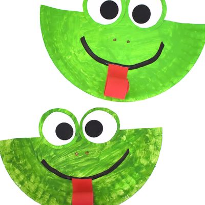 Frog Crafts Preschool, Frog Craft, Zoo Animal Crafts, Easy Toddler Crafts, Paper Plate Crafts For Kids, Frog Crafts, Toddler Arts And Crafts, Spring Crafts For Kids, Animal Crafts For Kids