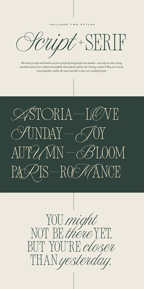 Script Serif Cursive Nostalgic 90s 80s Retro Vintage Classic Timeless Classy Luxury Beautiful Branding Logos Aesthetic Modern Trendy Chic Elegant Clean Font Duo Feminine Wedding Calligraphy Trillium Folk Unity Clean Logo Design Ideas, Script Font Combinations, Vintage Font Pairing, Script And Sans Serif Font Pairing, Cursive Graphic Design, Script And Serif Logo, Southern Fonts, Luxury Wedding Branding, Web Wedding Invitation