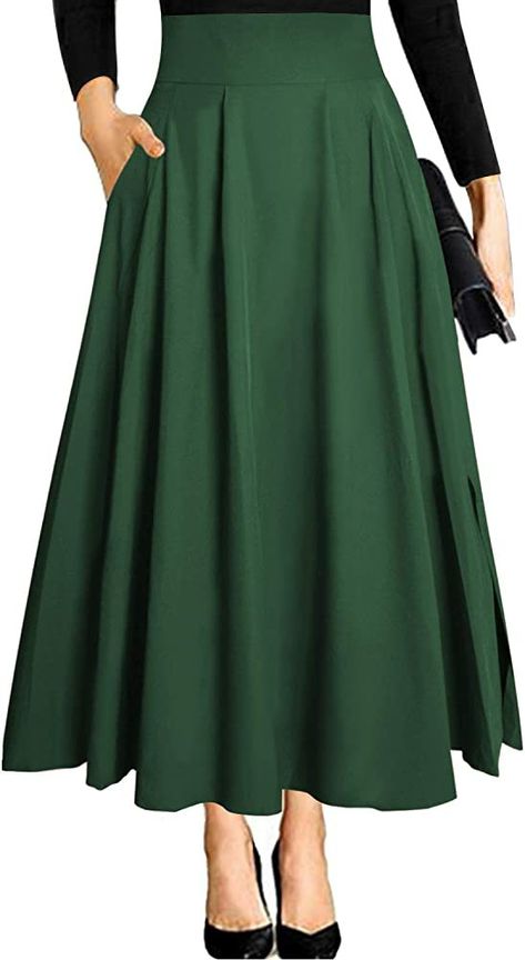 Modifying Clothes, Edwardian Skirt, Otherworldly Beauty, Black Gowns, Victorian Skirt, Green Maxi Skirt, Long Flowy Skirt, Dream List, Retro Skirt