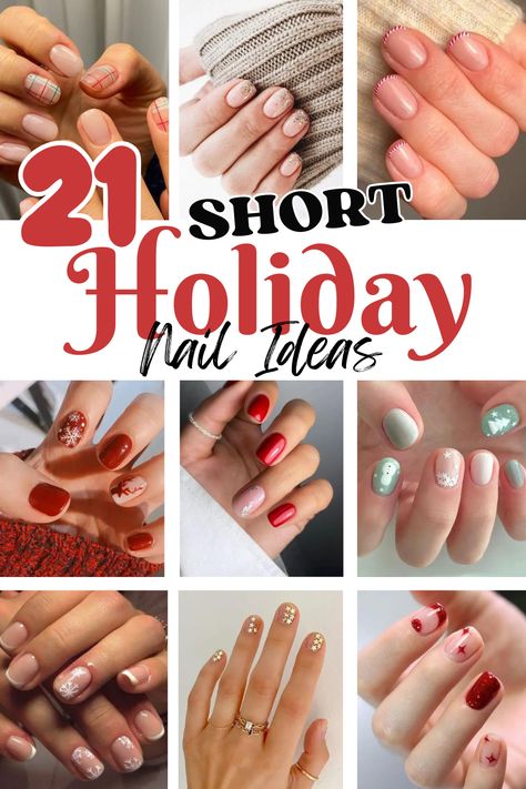 Simple Christmas Wreath Nails, Christmas Short Nails 2023, Gel Nails Christmas Short, Pretty Holiday Nails, Christmas Nails 2023 Trends Short, Short Christmas Nails 2023, Christmas Nail Colors 2023, Holiday Nails For Short Nails, Christmas Gel X Nail Designs