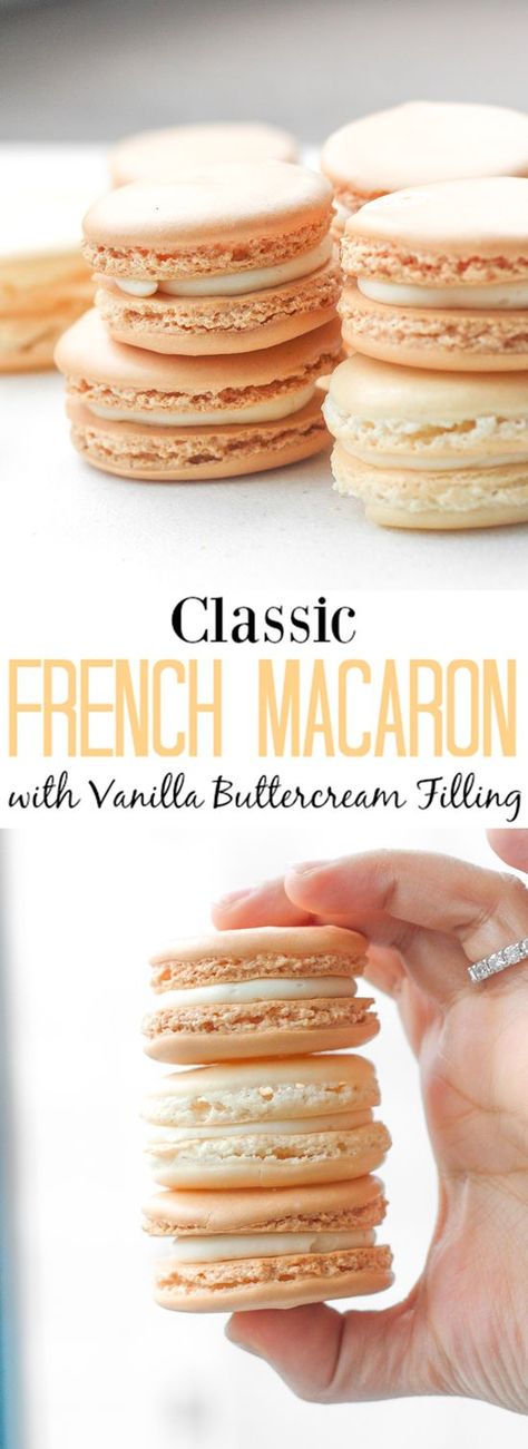 Kue Macaroon, Weight Watcher Desserts, Coconut Dessert, French Macaron, Macaron Cookies, French Macaroons, Buttercream Filling, Brownie Desserts, Macaroon Recipes