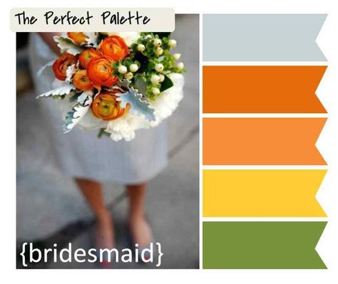 Still on the Hunt for the Perfect Palette? | The Perfect Palette Tangerine Wedding, Summer Color Palettes, Fall Palette, Wedding Flowers Summer, Fall Color Palette, Design Seeds, Orange Wedding, Wedding Color Palette, Perfect Palette