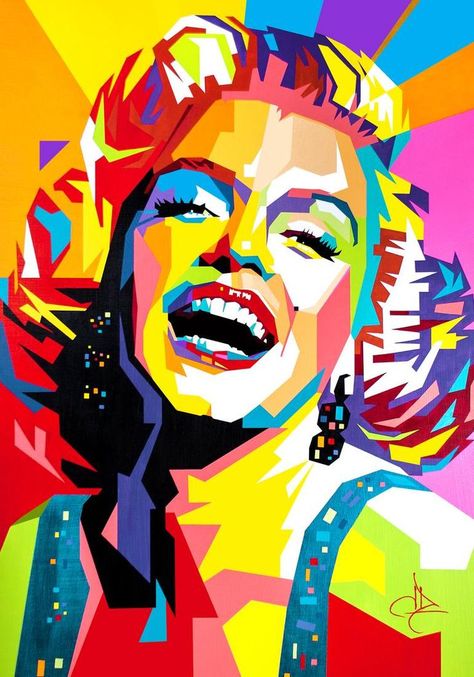 Marilyn - POP-WOW! Painting in 2022 | Pop art portraits, Pop art painting, Pop art images Portrait Celebrity, Pop Art Marilyn, Images Pop Art, Marilyn Monroe Pop Art, Wpap Art, Pop Art Images, Abstract Portrait Painting, Pop Art Illustration, Pop Art Portraits