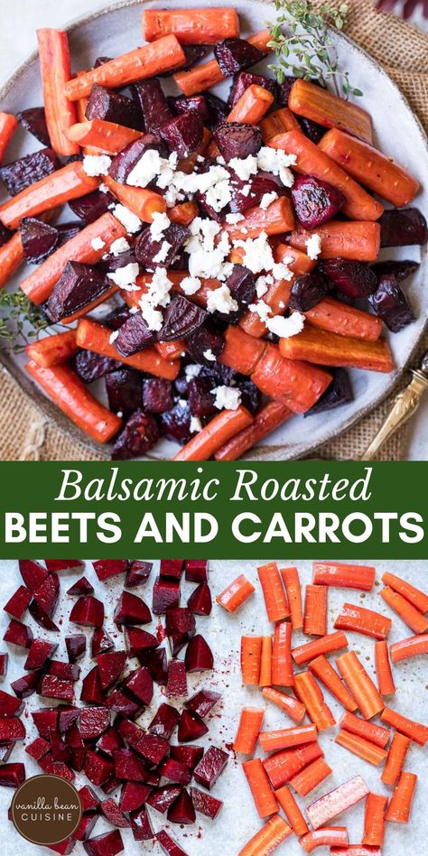 Beet Carrot Recipes, Best Roasted Beets Recipe, Oven Roasted Beets Recipes, Beet Side Dish Thanksgiving, Roasted Beets And Carrots Oven, Roasted Beans And Carrots, Roast Beets And Carrots, Roasted Beet Side Dish, Beets Carrots Recipe