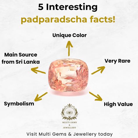 Interesting facts about the Padparadscha stone 😍 💎Unique Color: Padparadscha sapphires have a rare mix of pink and orange, similar to a lotus blossom or sunset. 💎Very Rare: They are one of the rarest types of sapphires, making them highly valuable. 💎Main Source: Most Padparadscha sapphires come from Sri Lanka, though some are also found in Madagascar and Tanzania. 💎Meaning: This stone symbolizes joy, love, and balance, making it popular for special jewelry like engagement rings. 💎High Va... Padparadscha Sapphire, Lotus Blossom, Special Jewelry, Gems Jewelry, Interesting Facts, Engagement Rings Sapphire, Rocks And Minerals, Quality Diamonds, Rarity