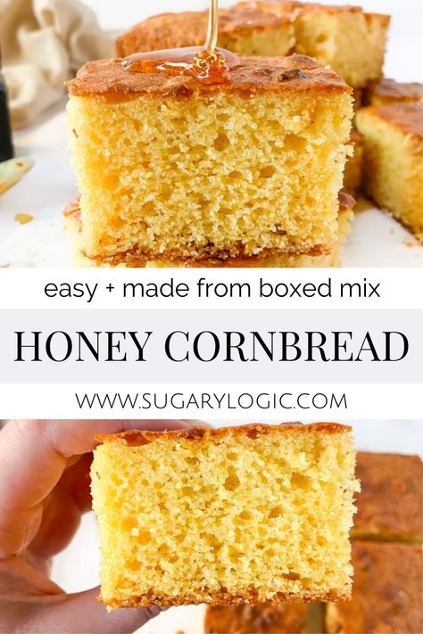 English Bread, Cornbread Recipes, Homemade Dry Mixes, Quick Delicious Meals, Honey Cornbread, Honey Diy, Sweet Cornbread, Cornbread Mix, Corn Bread Recipe